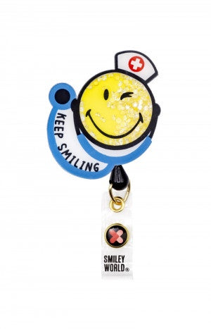 Koi Smiley World Shaker Badge