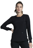 Cherokee Long Sleeve Round Neck Top- Infinity