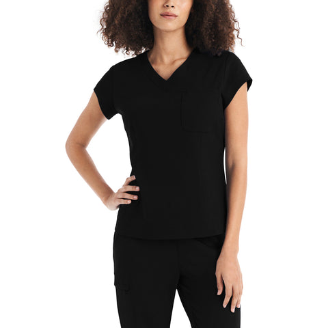 UUSWB430 CRFT 1 Pocket V-Neck Top