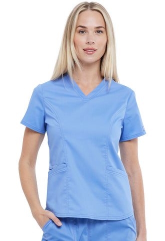 V-Neck top - Ciel Blue UUSWW612p